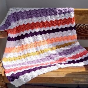Handmade Crotchet Baby Blanket | Nursery | Baby Shower Gift | Newborn | Gift